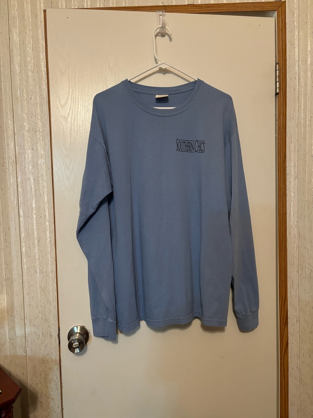 Comfort Colors Women's Long Sleeve Tee - Light Blue